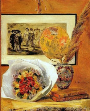  Bouquet Art - Still Life With Bouquet master Pierre Auguste Renoir